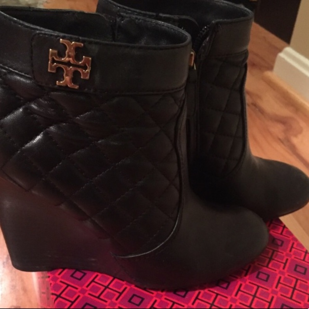 Tory Burch wedged boots